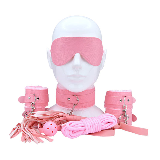 Bound to Play Beginner’s Bondage Kit Pink (8 Piece)